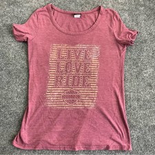 Harley Davidson Live Love Ride Tee Puerto Rico USA Made Vintage tee maroon M