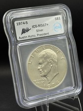 1974-S Eisenhower Dollar 40% Silver ICG MS67+ High Grade Ike