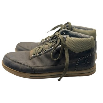 Forsake Phill Mid Black Leather Waterproof Chukka Boots Size US 11