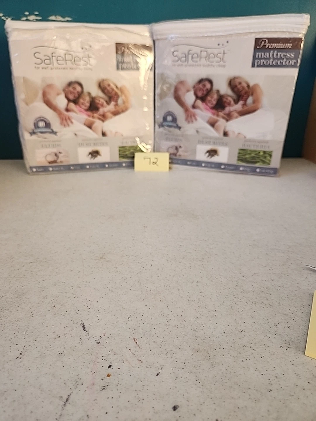 2 SafeRest Waterproof Full Size Mattress Protectors - Fitted Machine Washable