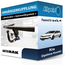 Für Kia Optima Kombi 09.2016-12.2019 AUTO HAK Anhängerkupplung abnehmbar AHK