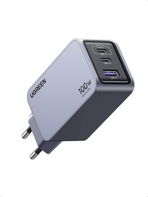 UGREEN USB C Ladegerät, Nexode Pro, 100W, GaN Charger Mini USB C Netzteil 3-Port