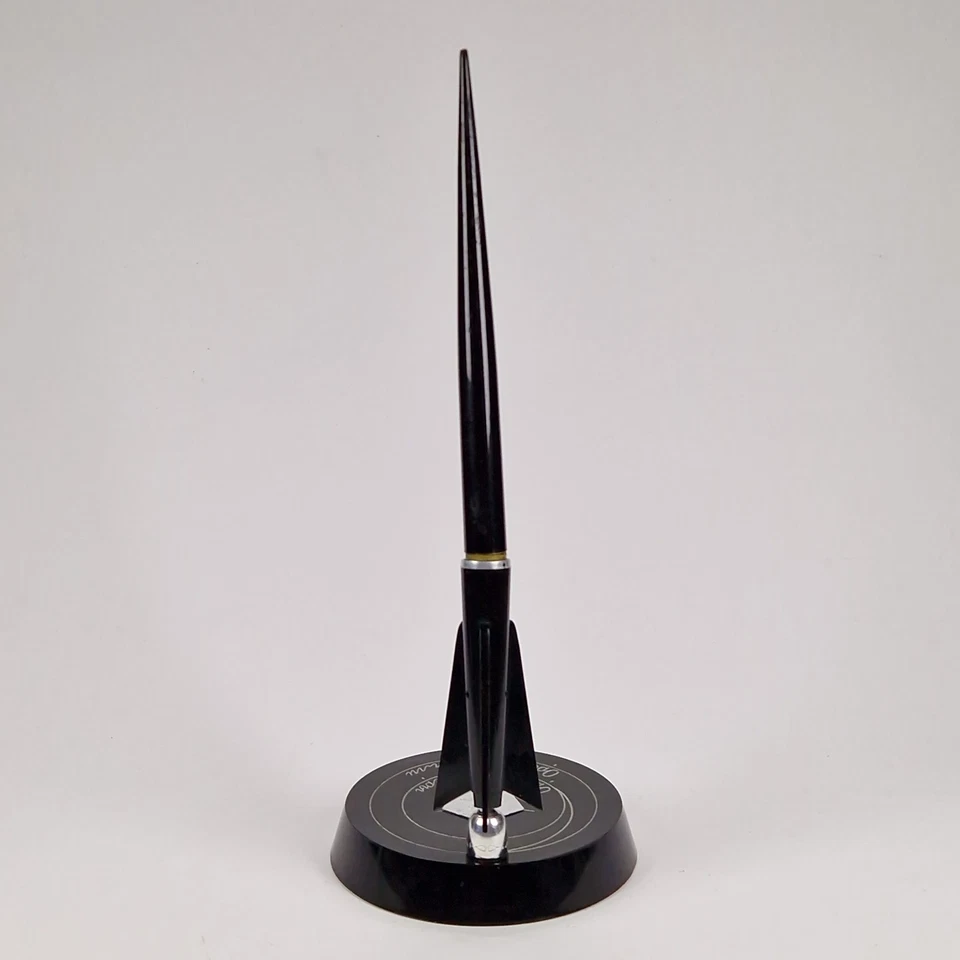 Винтажная советская чернильная перьевая ручка ракета Венера орбита Земли 1961 космическая программа СССР - Изображение 4 из 4