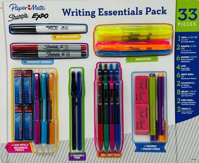 Paper Mate Sharpie Expo Writing Essentials Pack 33 Count New