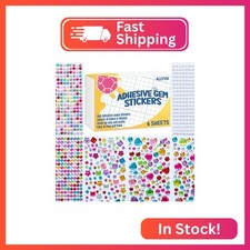 ALLFUN 1108pcs Gem Stickers Self Adhesive Rhinestone Jewel Sticker Crafts for Ki