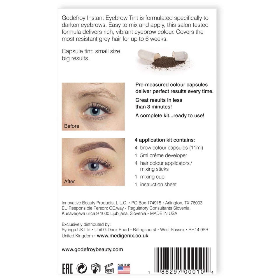 Godefroy Dark Brown Instant Eyebrow Tint - Image 3 of 4