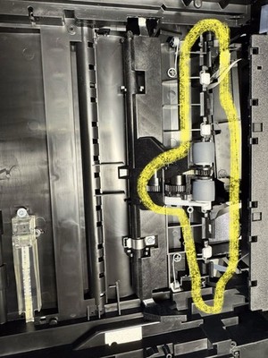 HP Envy Photo 7858 Paper Feed Gear Assembly Left Side   Fix Paper Jam Pickup