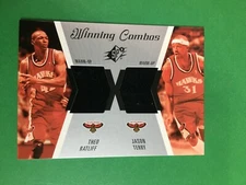 F146,321  2003-04 SPx Winning Materials Combos Theo Ratliff/Jason Terry HAWKS