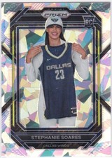 2023 Prizm WNBA CRACKED ICE REFRACTOR R/C #136 Stephanie Soares - Dallas Wings