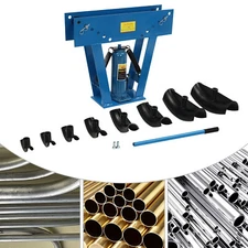 Heavy-Duty Pipe Bending Machine 16 Ton Hydraulic Pipe Tube Bender W/ 8 Dies