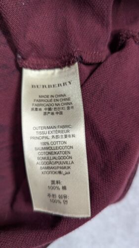 Camisa BURBERRY BRIT Hombres Mediana Polo Camuflada Logo Cuello Manga Corta Informal Lujo - Imagen 6 de 10