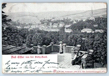 Saxony Germany Postcard Bad Elster From the Betty Bank c1910 Postage Due 5 Cents