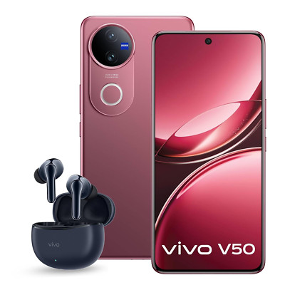 VIVO V50 5G Elite Edition Factory Unlocked Dual SIM 12GB RAM-512GB Storage-RED