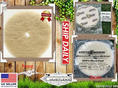 Genuine 5.125'' x .75'' Uro-Wool Pad Buff Shine Knitted Heavy Cutting Pad Uro Wool