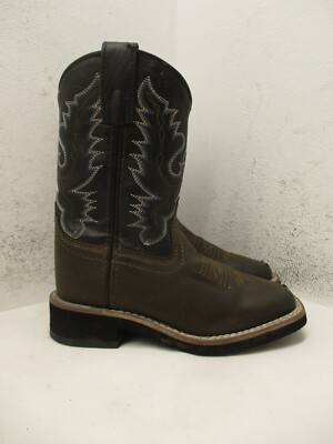 Smoky Mountain Boots Brown Square Toe Kids Cowboy Western Sty 1625C Size 11 R