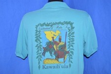 vintage 80s KAWAILI'ULA CELEBRATION OF HULA HAWAIIAN HAWAII 2 SIDED POLO SHIRT L