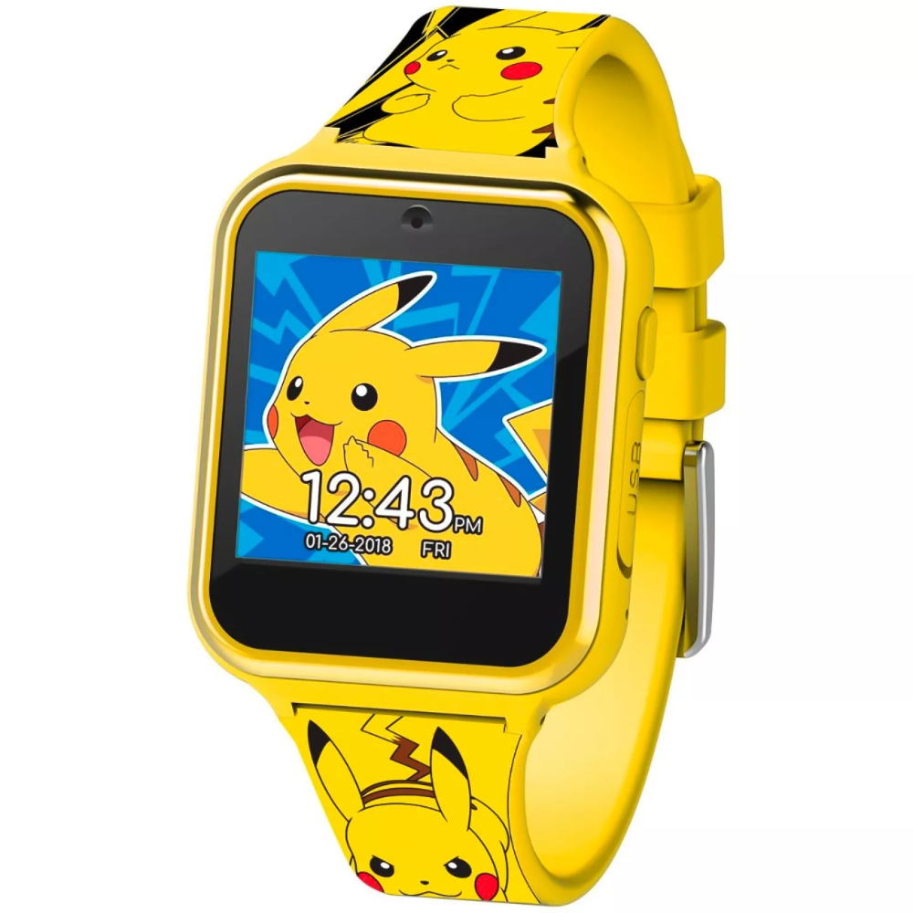 OROLOGIO INTERATTIVO PIKACHU POKÉMON SMARTWATCH GIOCO MULTIFUNZIONE CON USB