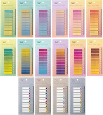 Sticky Tabs, 3200 Pcs, Colorful Book Tabs, Transparent Sticky Tabs for