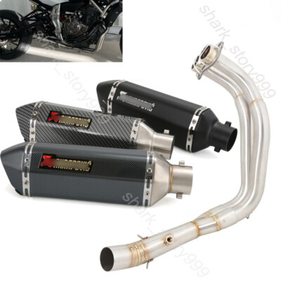 For Yamaha YZF R7 MT07 21-23 Whole Exhaust System Muffler Tail Pipe Header Pipe