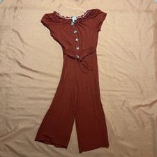 Speechless Kids Orange Jumpsuit Youth Size Medium Rayon Spandex