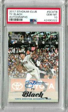 2017 Topps Stadium Club Ty Blach Auto PSA 10
