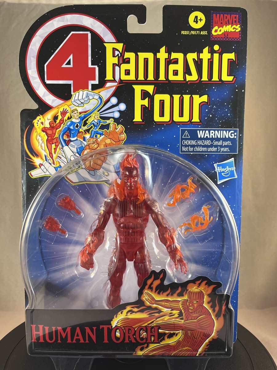 MARVEL LEGENDS HASBRO 2021 F4 RETRO WAVE HUMAN TORCH 1:12 ACTION