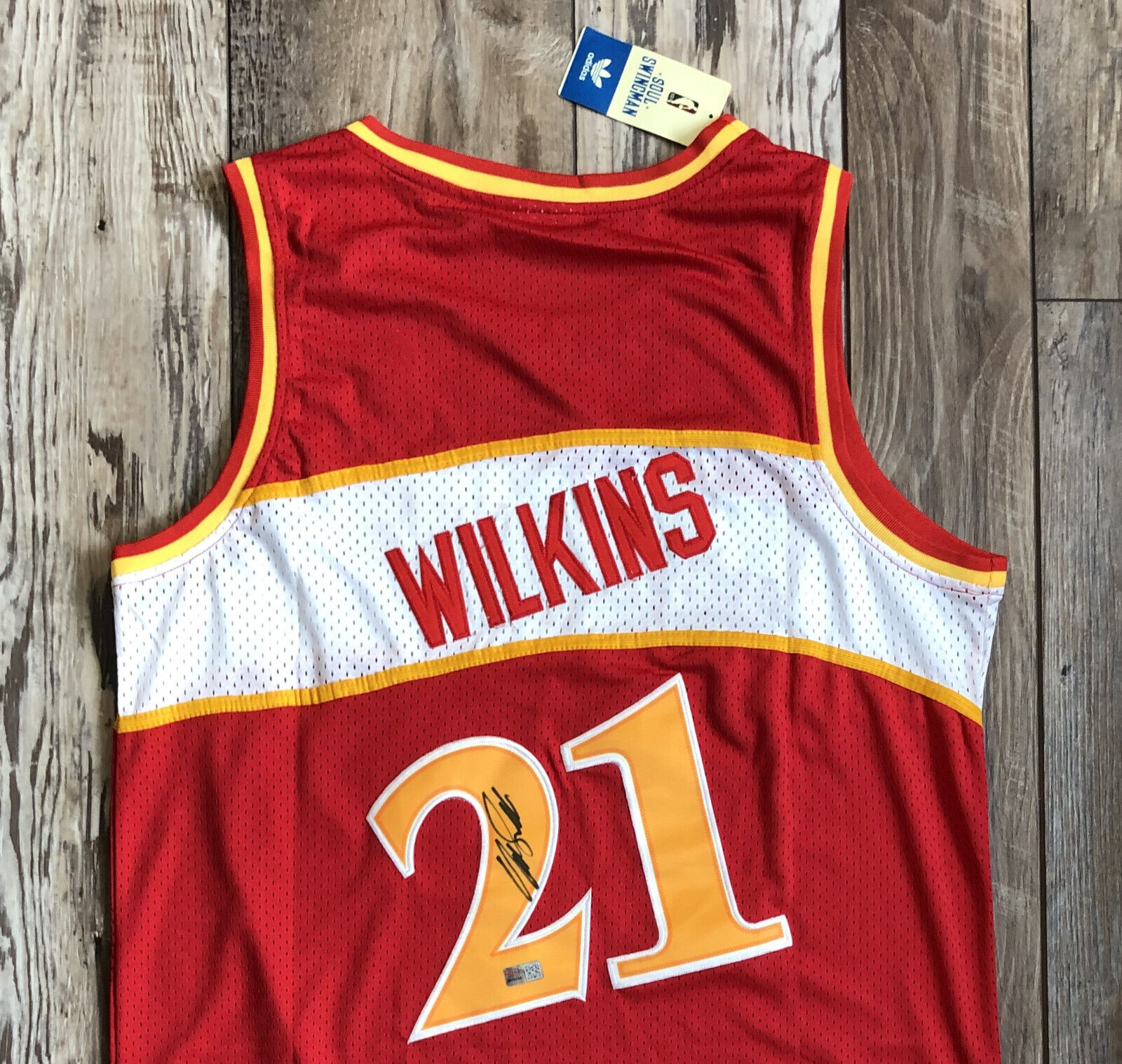 Dominique Wilkins Autographed Atlanta Hawks Black Custom Jersey