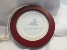 NIB Pottery Barn Kids Photo Frame Christmas Ornament RED CIRCLE