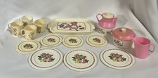 Vtg Chilton Aluminum Specialty Strawberry Shortcake Pretend Dishes Plates 15pc