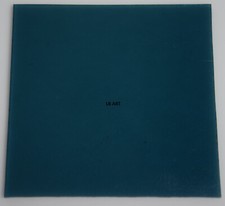 1444.30 TRANSPARENT SEA BLUE 5" x 5" BULLSEYE 3mm THICK GLASS 90 COE