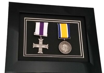 Black Medal Display Frame - 35x25cm For Military, Sports, Or Award Medals