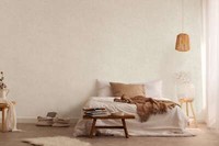 Vliestapete Uni Used-Look Struktur Creme Perlmutt Metallic 39564-1 (3,05€/1Qm)