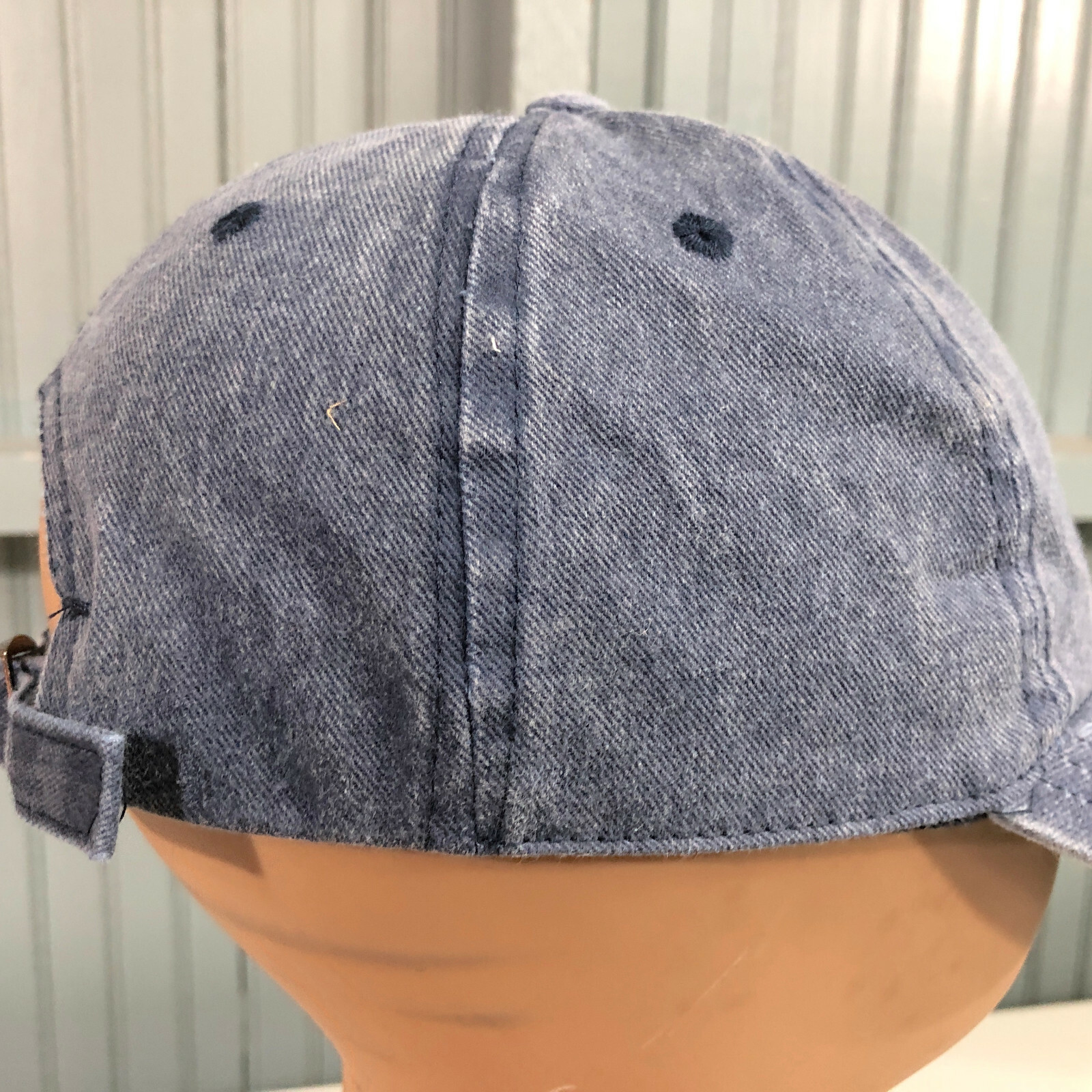 Gray Chill Script Strapback Baseball Hat Cap - image 5