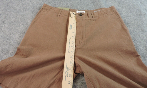Goodfellow Herren 32 x 9 Everywhere vorne flach Leinen Baumwolle Chino Shorts neu mit Etikett - Bild 7 von 13