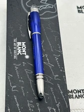 Montblanc Starwalker Blue Fountain Pen, 14K Medium Nib-Mint