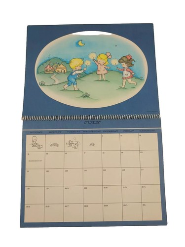 Joan Walsh Anglund 1971 Calendar Date Book Art Artwork Vintage HTF 70s Retro - Picture 5 of 7