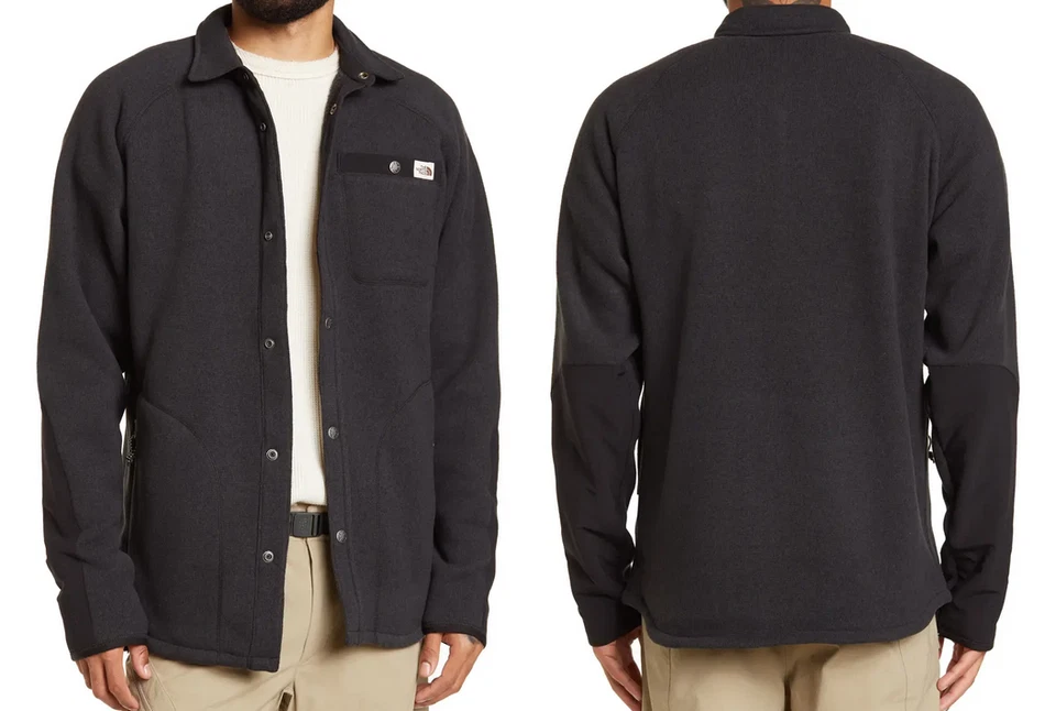 Chaqueta Para Hombres The North Face Leo Gordon Lyon Cremallera Completa Negra Ombre NF Nueva