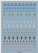Detail Up 1/35 Scale GIRLS und PANZER different size Model Kit Water Slide Decal