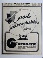 La Vie Parisienne GIBBS Tooth Brush (Hair) Interchangeable Ad Clip Art 9.5x12"