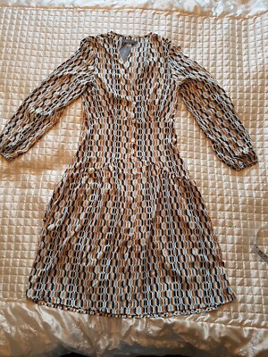 women's dress Debenhams Principles Size M Pale Blue Geometric