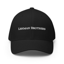Vintage Lehman Brothers White Baseball Cap Stock Trader Gift Embroidery Dad Hat
