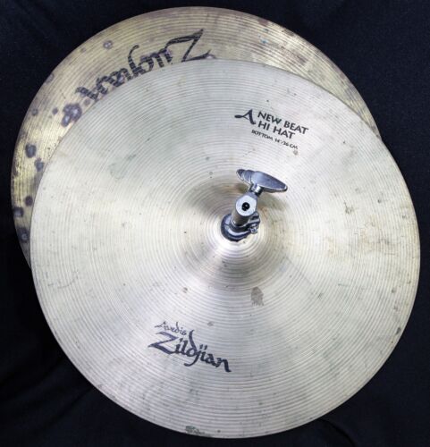 Zildjian Pair 14" New Beat bottom Hi-Hat+Zildjian Scimitar Top Hi Hat Cymbal Set - Afbeelding 1 van 2