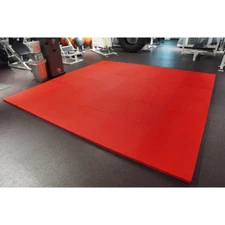 MEISTER 1.5" PUZZLE FLOOR MATS *EXTRA THICK* Home Gym Play Foam Wrestling RED
