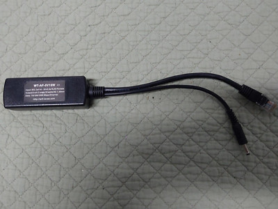 Genuine Texas WT-AF-5V10W Power Over Ethernet PoE Splitter with 5V / 10W