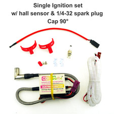 Rcexl Ignition CDI w/ Hall Sensor  1/4-32 Spark Plug Gas Engine RC Airplane