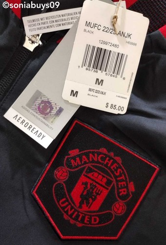 Adidas Men's Manchester United Anthem Jacket & Home Soccer Jersey, Size M - Picture 7 of 12