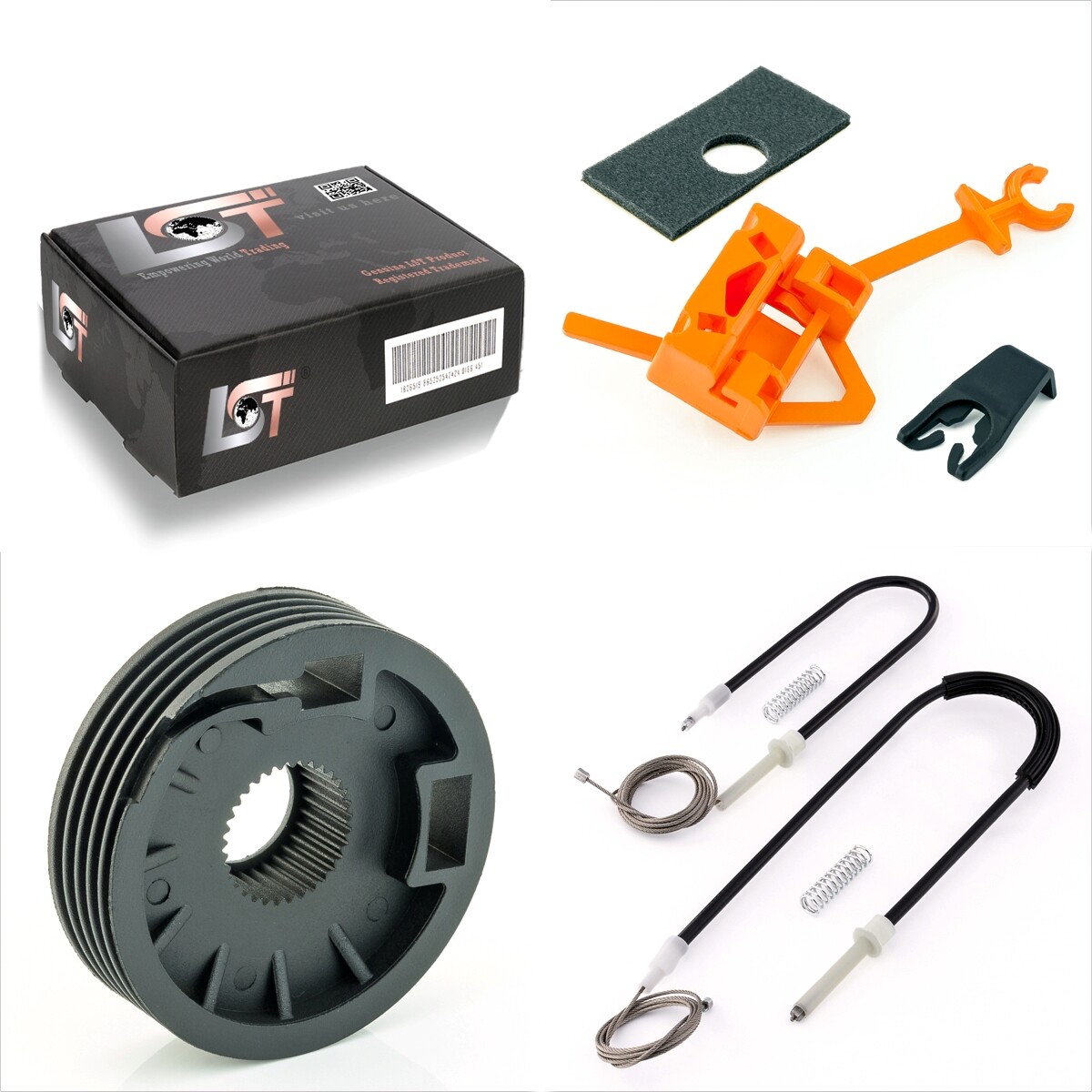 Window Regulator Repair Kit Set Cable Clips Left for IVECO STRALIS I II 1 2