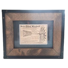 Vintage 1916 Aermotor Co Chicago Auto Oiled Windmill Advertisement Original Prin