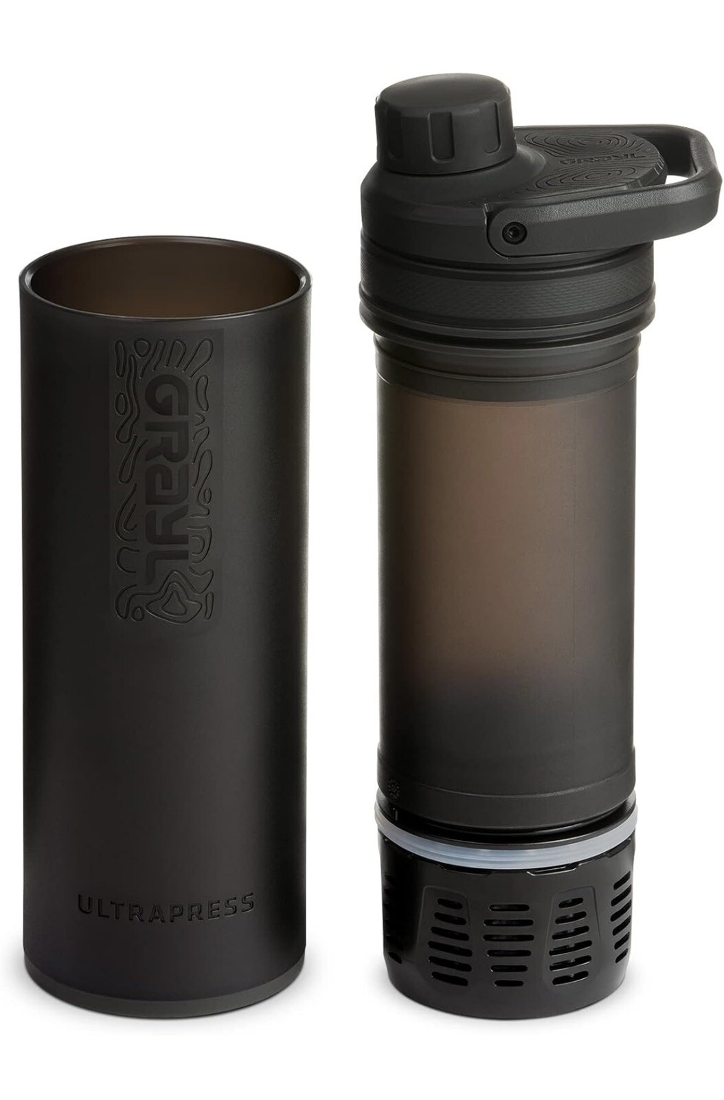 GRAYL UltraPress 500ml borraccia Outdoor viaggicon filtro batteri, covered black