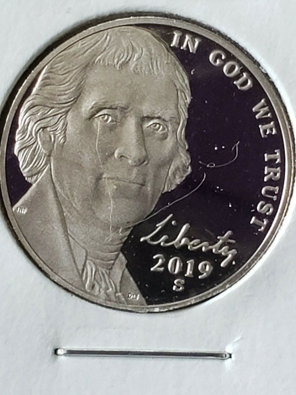 2019-S PROOF JEFFERSON NICKEL CLAD DEEP CAMEO PROOF IN PROTECTED 2X2 